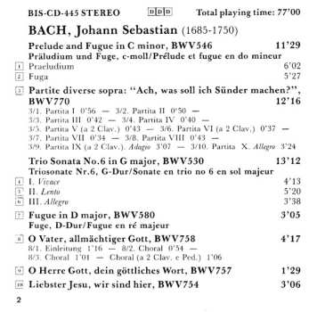 CD Johann Sebastian Bach: Preludes And Fugues / Trio Sonata In G Major / Partita "Ach Was Soll Ich..."