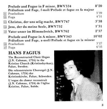 CD Johann Sebastian Bach: Preludes And Fugues / Trio Sonata In G Major / Partita "Ach Was Soll Ich..."