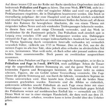 CD Johann Sebastian Bach: Preludes And Fugues / Trio Sonata In G Major / Partita "Ach Was Soll Ich..."