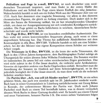 CD Johann Sebastian Bach: Preludes And Fugues / Trio Sonata In G Major / Partita "Ach Was Soll Ich..."