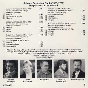 CD Johann Sebastian Bach: Harpsichord Concertos III (Concertos For Two And Four Harpsichords)