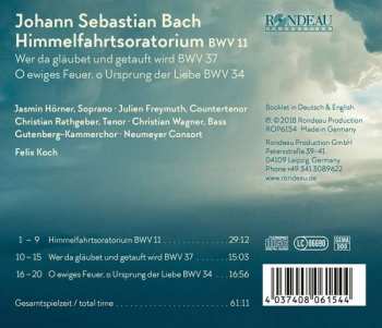 CD Johann Sebastian Bach: Himmelfahrtsoratorium BWV 11