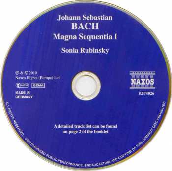 CD Johann Sebastian Bach: Magna Sequentia I - A Grand Suite Of Dances