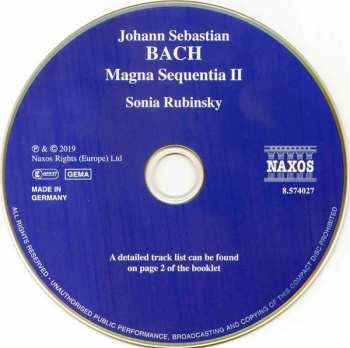 CD Johann Sebastian Bach: Magna Sequentia II - A Grand Suite Of Dances