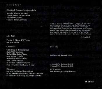 CD Johann Sebastian Bach: Morimur