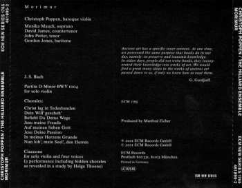 CD Johann Sebastian Bach: Morimur