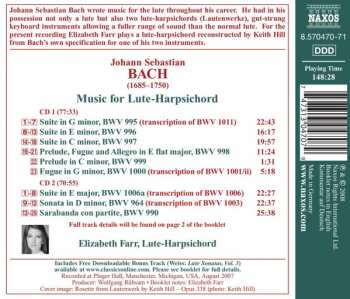 2CD Johann Sebastian Bach: Music For Lute-Harpsichord