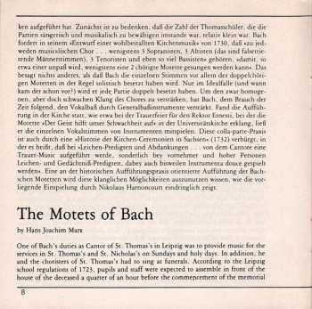 CD Johann Sebastian Bach: Die 6 Motetten BWV 225-230