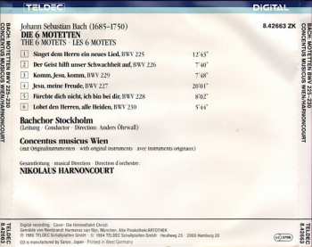 CD Johann Sebastian Bach: Die 6 Motetten BWV 225-230