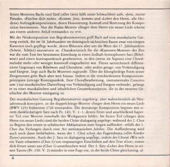 CD Johann Sebastian Bach: Die 6 Motetten BWV 225-230