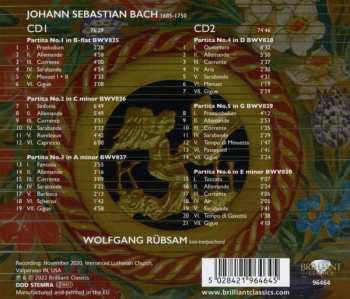 2CD Johann Sebastian Bach: Partitas BWV 825-830