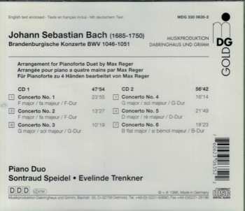 2CD Johann Sebastian Bach: Brandenburgische Konzerte (Arranged By Max Reger)
