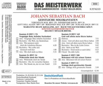 CD Johann Sebastian Bach: Sacred Cantatas For Alto 