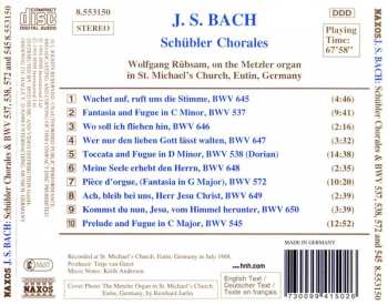 CD Johann Sebastian Bach: Schübler Chorales & BWV 537, 538, 572 and 545