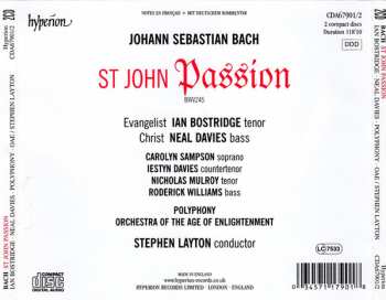 2CD Johann Sebastian Bach: St John Passion BWV245
