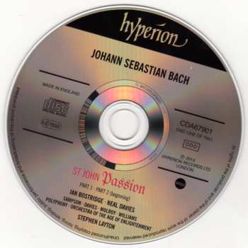 2CD Johann Sebastian Bach: St John Passion BWV245