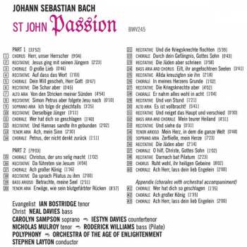 2CD Johann Sebastian Bach: St John Passion BWV245