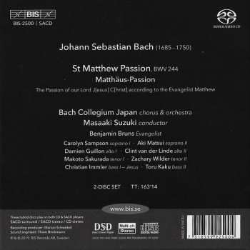 2SACD Johann Sebastian Bach: St. Matthew Passion