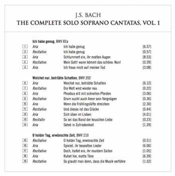 CD Johann Sebastian Bach: The Complete Solo Soprano Cantatas, Vol. 1