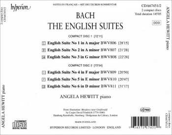 2CD Johann Sebastian Bach: The English Suites
