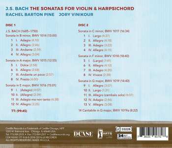2CD Johann Sebastian Bach: The Sonatas For Violin & Harpsichord