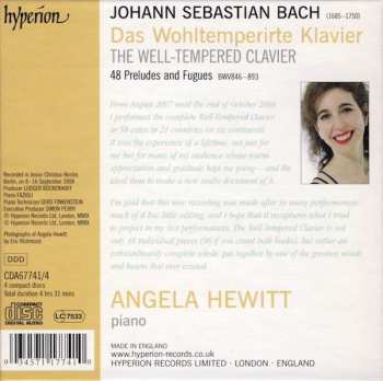 4CD/Box Set Johann Sebastian Bach: The Well-Tempered Clavier