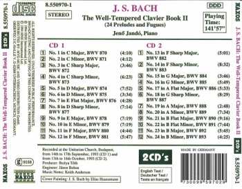 2CD Johann Sebastian Bach: The Well-Tempered Clavier Book II (24 Preludes And Fugues)