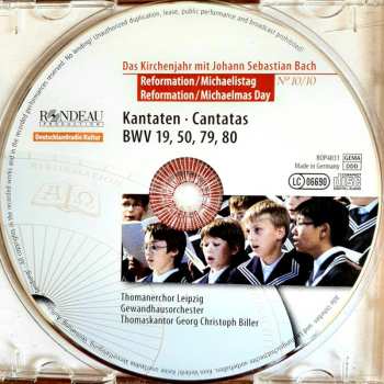 CD Johann Sebastian Bach: Kantaten • Cantatas BWV 34, 74, 172