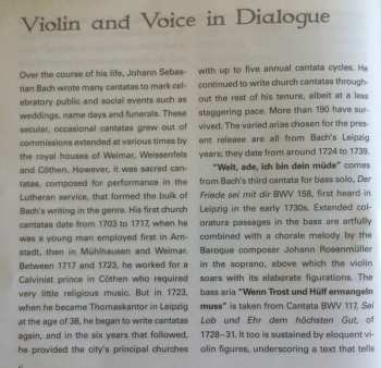 CD Johann Sebastian Bach: Violin And Voice