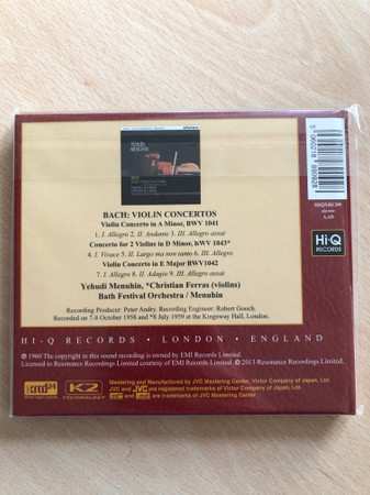 CD Johann Sebastian Bach: Violin Concertos DLX | LTD