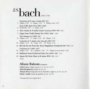 CD Johann Sebastian Bach: Works For Trumpet