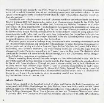 CD Johann Sebastian Bach: Works For Trumpet