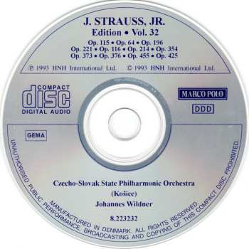 CD Johann Strauss Jr.: J. Strauss, Jr.:  Edition • Vol. 32