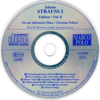 CD Johann Strauss Sr.: Johann Strauss I: Edition • Vol. 8