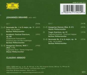 2CD Berliner Philharmoniker: 21 Hungarian Dances • Serenades Nos. 1 & 2