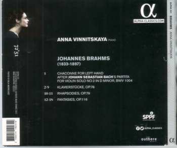 CD Johannes Brahms: Bach-Brahms
