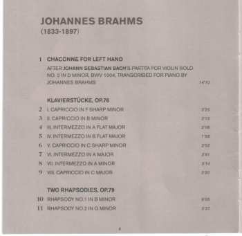 CD Johannes Brahms: Bach-Brahms