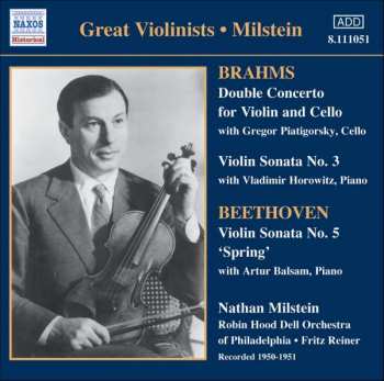 CD Ludwig van Beethoven: Beethoven Brahms Nathan Milstein (1904-1992)