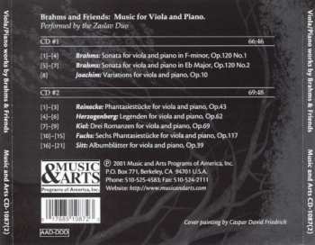 2CD Johannes Brahms: Brahms & Friends: Music For Viola And Piano