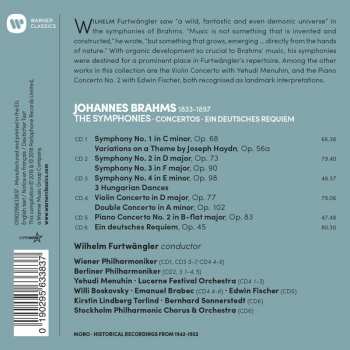 6CD/Box Set Johannes Brahms: The Symphonies, Concertos, Ein Deutsches Requiem