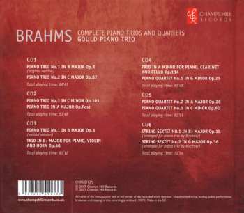 6CD Johannes Brahms: Complete Piano Trios And Quartets