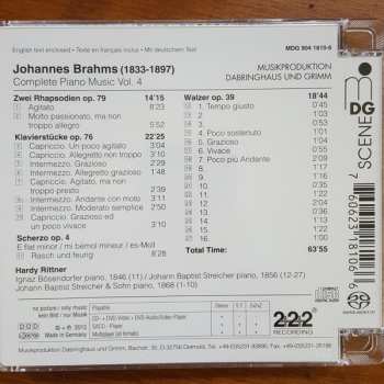 SACD Johannes Brahms: Piano Works, Vol. 4