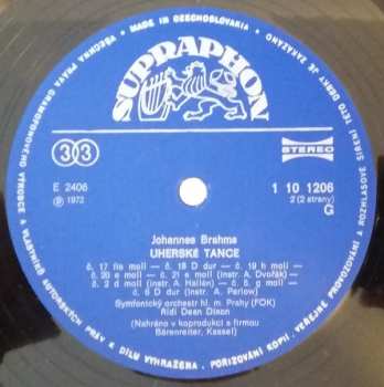 LP Johannes Brahms: Uherské Tance