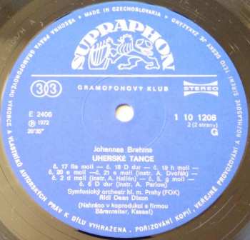 LP Johannes Brahms: Uherské  Tance