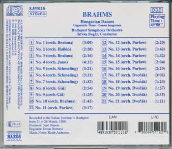 CD Johannes Brahms: Hungarian Dances Nos. 1 - 21