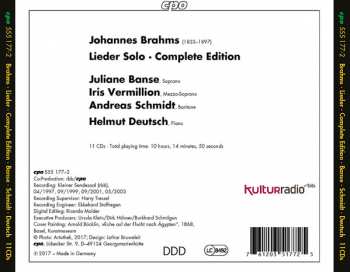 11CD/Box Set Johannes Brahms: Lieder - Complete Edition