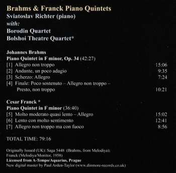 CD César Franck: Piano Quintets (Legendary Performances)