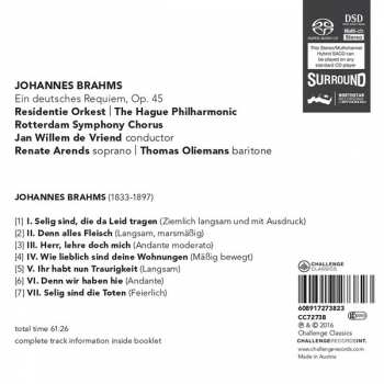 SACD Johannes Brahms: Ein deutsches Requiem, Op. 45