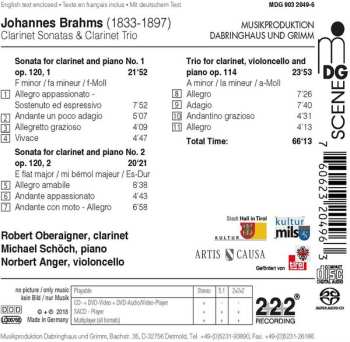 SACD Johannes Brahms: Clarinet Sonatas & Clarinet Trio