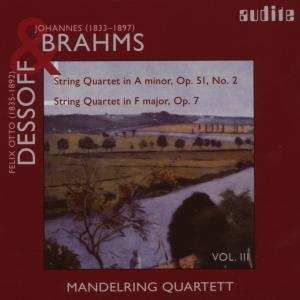 CD Johannes Brahms: String Quartet In A-Minor, Op. 51, No 2 / String Quartet In F Major, Op. 7